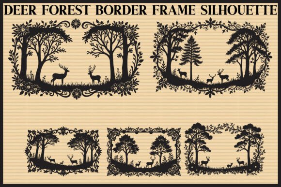 Download Deer Forest Border Frame Set - Premium Resources