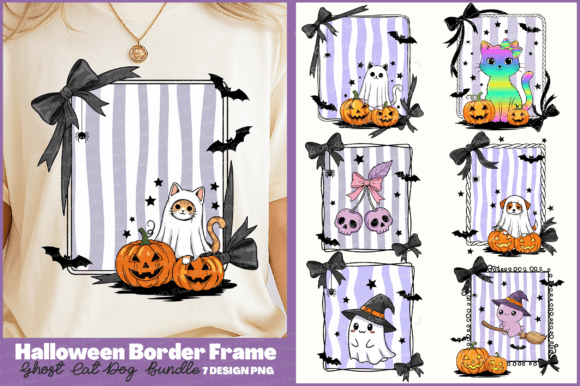 Download Halloween Border Frame Ghost PNG Bundle - Premium Resources