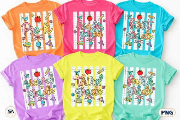 Download Striped Back to School Grade Bundle PNG - Back to school Collection