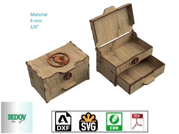 Download Laser Cut Board Games Box or Jewelry Box - Games Collection