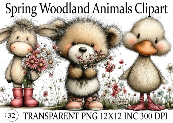 Download Spring Woodland Animals Clipart - Spring woodland animals Collection